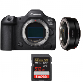 Canon EOS R5 Mark II + EF-EOS R + 1 SanDisk 512GB Extreme PRO UHS-II SDXC 300 MB/s-1