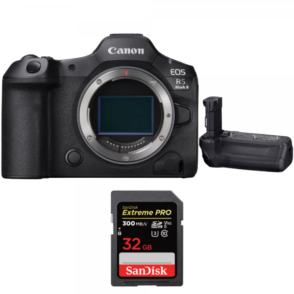 Canon EOS R5 Mark II + Canon BG-R20 + 1 SanDisk 32GB Extreme PRO UHS-II SDXC 300 MB/s-1