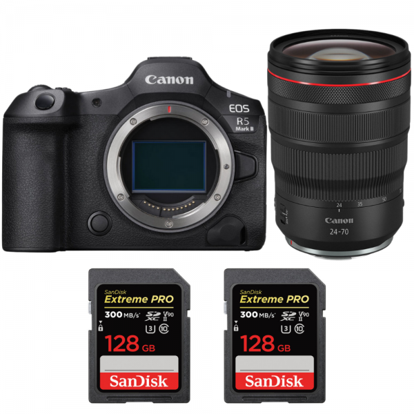 Canon EOS R5 Mark II + RF 24-70mm f/2.8 L IS USM + 2 SanDisk 128GB Extreme PRO UHS-II SDXC 300 MB/s-1