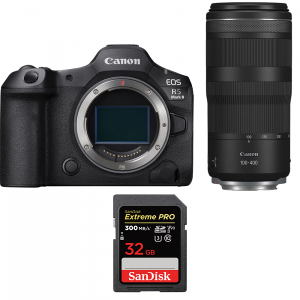 Canon EOS R5 Mark II + RF 100-400mm f/5.6-8 IS USM + 1 SanDisk 32GB Extreme PRO UHS-II SDXC 300 MB/s-1