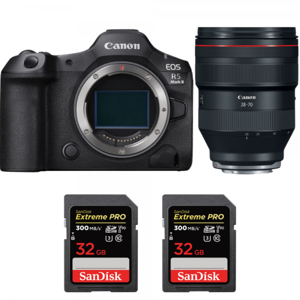 Canon EOS R5 Mark II + RF 28-70mm f/2 L USM + 2 SanDisk 32GB Extreme PRO UHS-II SDXC 300 MB/s-1