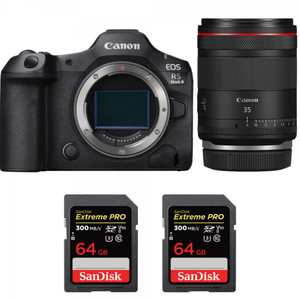 Canon EOS R5 Mark II + RF 35mm f/1.4 L VCM + 2 SanDisk 64GB Extreme PRO UHS-II SDXC 300 MB/s-1