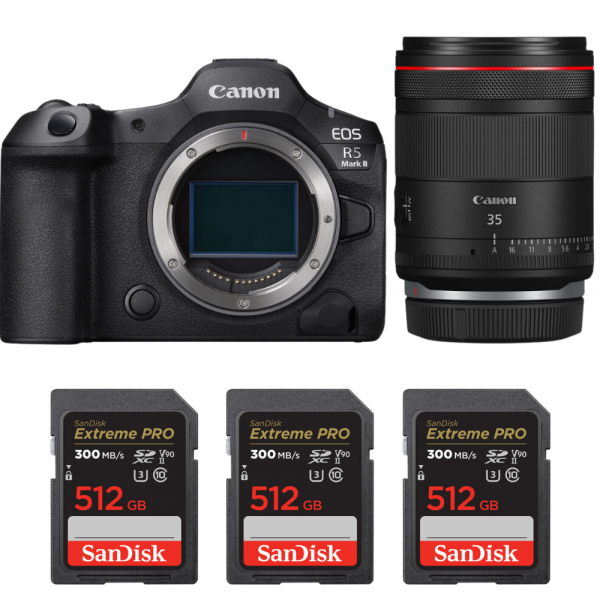 Canon EOS R5 Mark II + RF 35mm f/1.4 L VCM + 3 SanDisk 512GB Extreme PRO UHS-II SDXC 300 MB/s-1