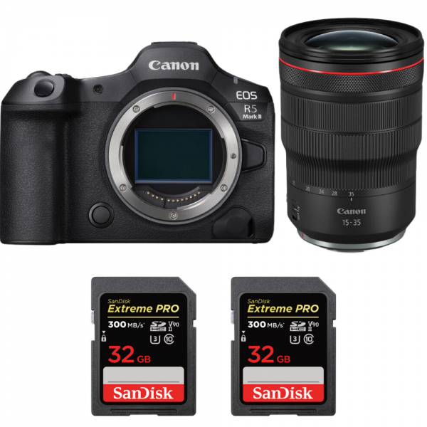 Canon EOS R5 Mark II + RF 15-35mm f/2.8 L IS USM + 2 SanDisk 32GB Extreme PRO UHS-II SDXC 300 MB/s-1