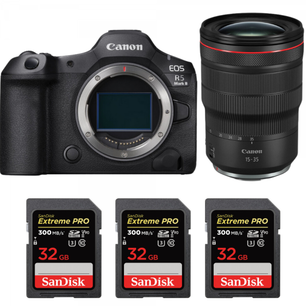 Canon EOS R5 Mark II + RF 15-35mm f/2.8 L IS USM + 3 SanDisk 32GB Extreme PRO UHS-II SDXC 300 MB/s-1