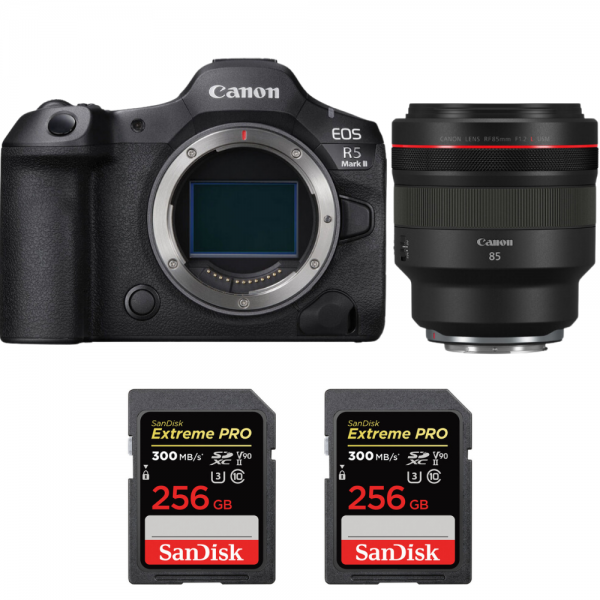 Canon EOS R5 Mark II + RF 85mm f/1.2 L USM + 2 SanDisk 256GB Extreme PRO UHS-II SDXC 300 MB/s-1