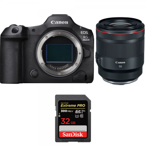 Canon EOS R5 Mark II + RF 50mm f/1.2 L USM + 1 SanDisk 32GB Extreme PRO UHS-II SDXC 300 MB/s-1