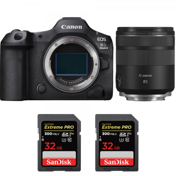 Canon EOS R5 Mark II + RF 85mm f/2 Macro IS STM + 2 SanDisk 32GB Extreme PRO UHS-II SDXC 300 MB/s-1