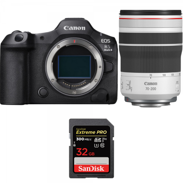 Canon EOS R5 Mark II + RF 70-200mm f/4 L IS USM + 1 SanDisk 32GB Extreme PRO UHS-II SDXC 300 MB/s-1