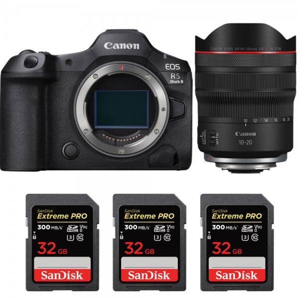 Canon EOS R5 Mark II + RF 10-20mm f/4 L IS STM + 3 SanDisk 32GB Extreme PRO UHS-II SDXC 300 MB/s-1