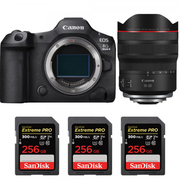 Canon EOS R5 Mark II + RF 10-20mm f/4 L IS STM + 3 SanDisk 256GB Extreme PRO UHS-II SDXC 300 MB/s-1