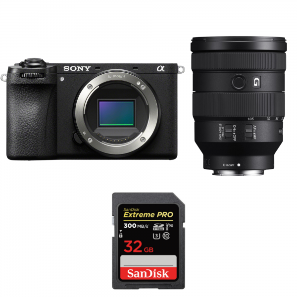 Sony A6700 + FE 24-105mm f/4 G OSS + 1 SanDisk 32GB Extreme PRO UHS-II SDXC 300 MB/s|MCZ DIRECT