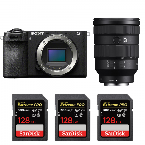 Sony A6700 + FE 24-105mm f/4 G OSS + 3 SanDisk 128GB Extreme PRO UHS-II SDXC 300 MB/s-1