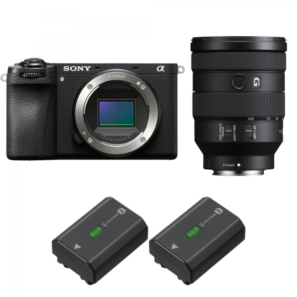 Sony A6700 + FE 24-105mm f/4 G OSS + 2 Sony NP-FZ100|MCZ DIRECT