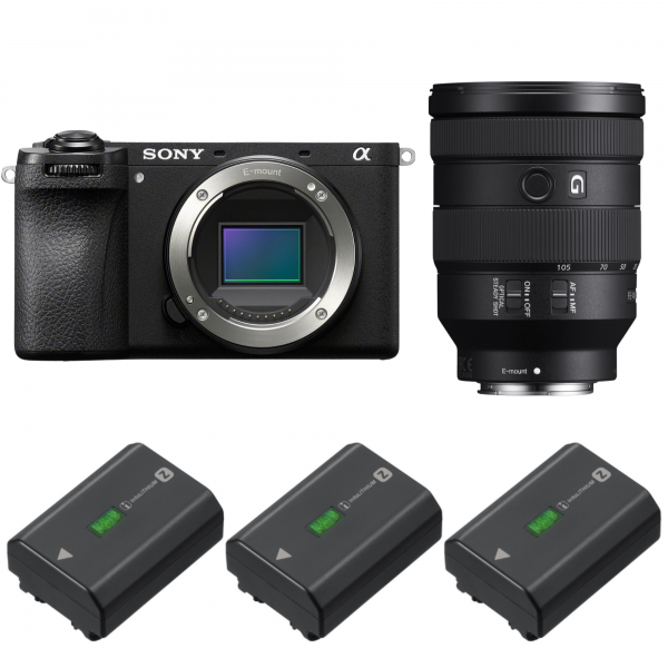 Sony A6700 + FE 24-105mm f/4 G OSS + 3 Sony NP-FZ100|MCZ DIRECT