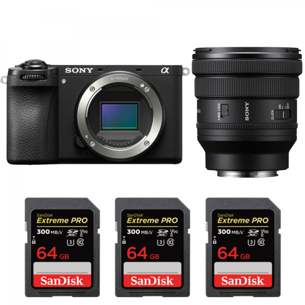 Sony A6700 + FE PZ 16-35mm f/4 G + 3 SanDisk 64GB Extreme PRO UHS-II SDXC 300 MB/s-1