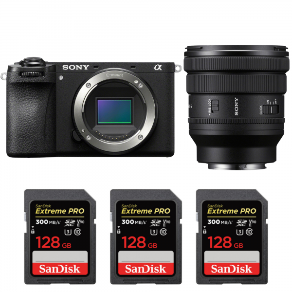 Sony A6700 + FE PZ 16-35mm f/4 G + 3 SanDisk 128GB Extreme PRO UHS-II SDXC 300 MB/s|MCZ DIRECT