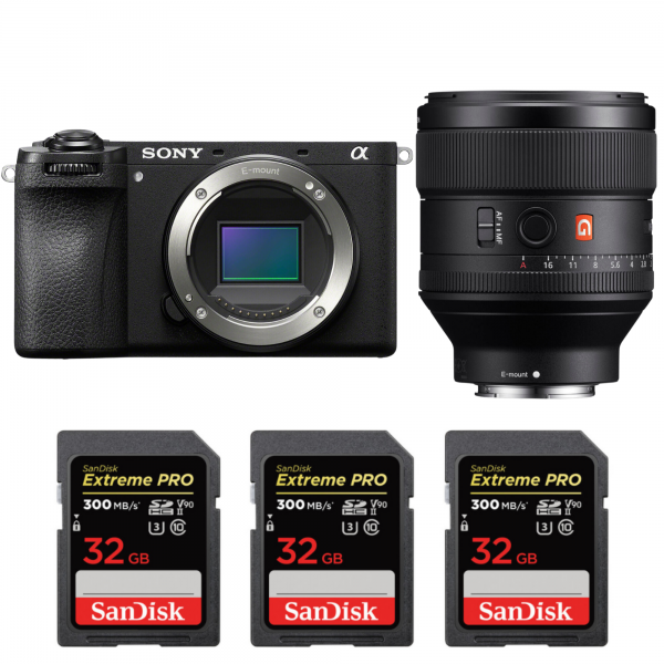 Sony A6700 + FE 85mm f/1.4 GM + 3 SanDisk 32GB Extreme PRO UHS-II SDXC 300 MB/s|MCZ DIRECT