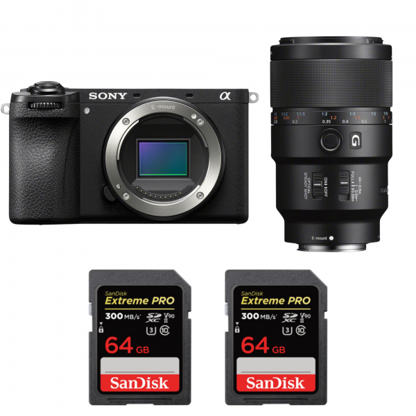 Sony A6700 + FE 90mm f/2.8 Macro G OSS + 2 SanDisk 64GB Extreme PRO UHS-II SDXC 300 MB/s|MCZ DIRECT