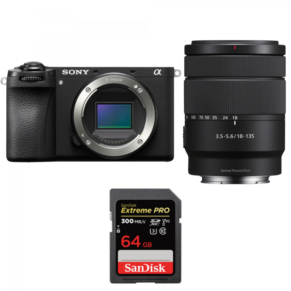 Sony A6700 + 18-135mm f/3.5-5.6 OSS + 1 SanDisk 64GB Extreme PRO UHS-II SDXC 300 MB/s-1