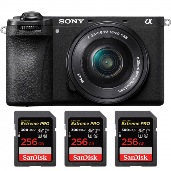 Sony A6700 + 16-50mm f/3.5-5.6 OSS + 3 SanDisk 256GB Extreme PRO UHS-II SDXC 300 MB/s-1