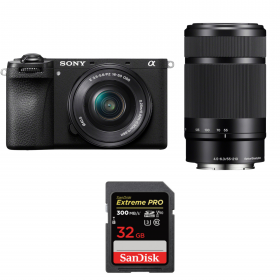 Sony A6700 + 16-50mm f/3.5-5.6 OSS + 55-210mm f/4.5-6.3 OSS + 1 SanDisk 32GB Extreme PRO UHS-II SDXC 300 MB/s-1