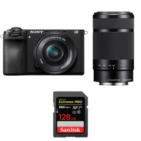 Sony A6700 + 16-50mm f/3.5-5.6 OSS + 55-210mm f/4.5-6.3 OSS + 1 SanDisk 128GB Extreme PRO UHS-II SDXC 300 MB/s-1