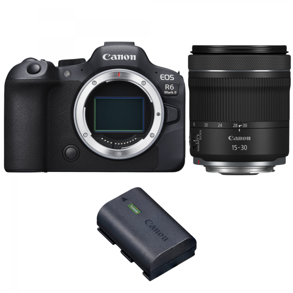 Canon EOS R6 Mark II + RF 15-30mm f/4.5-6.3 IS STM + 1 Canon LP-E6NH-1