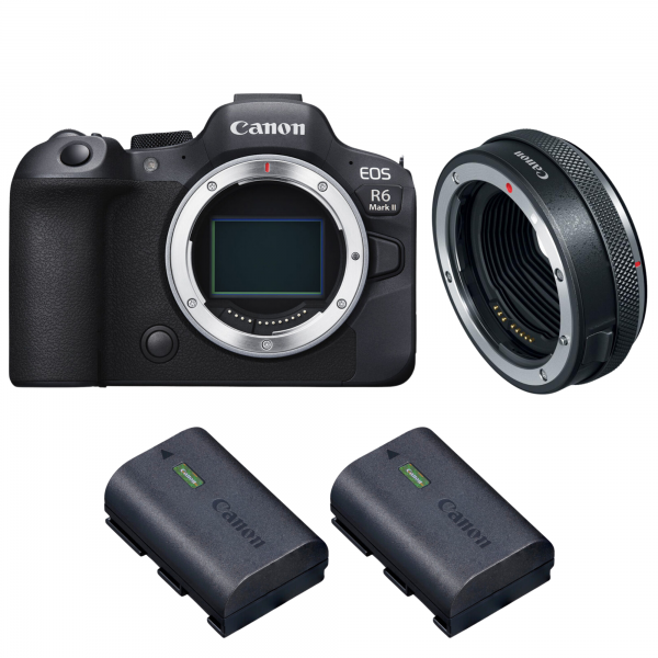 Cámara Canon EOS R6 Mark II + Canon EF-EOS R Premium + 2 Canon LP-E6NH|MCZ DIRECT