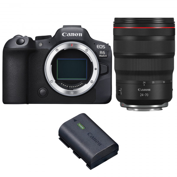 Canon EOS R6 Mark II + RF 24-70mm f/2.8 L IS USM + 1 Canon LP-E6NH|MCZ DIRECT