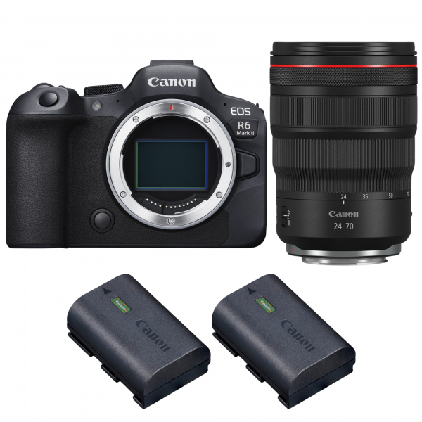 Canon EOS R6 Mark II + RF 24-70mm f/2.8 L IS USM + 2 Canon LP-E6NH|MCZ DIRECT