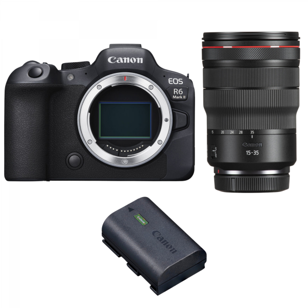 Canon EOS R6 Mark II + RF 15-35mm f/2.8 L IS USM + 1 Canon LP-E6NH|MCZ DIRECT