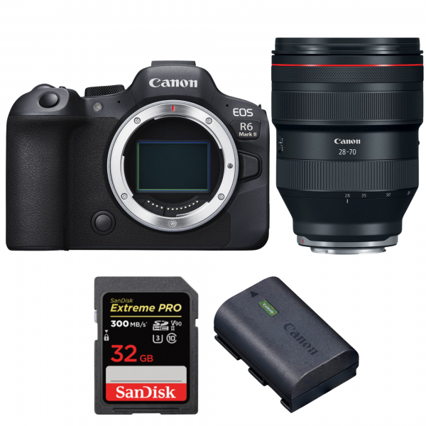 Canon EOS R6 Mark II + RF 28-70mm f/2 L USM + 1 SanDisk 32GB Extreme PRO UHS-II SDXC 300 MB/s + 1 Canon LP-E6NH|MCZ DIRECT