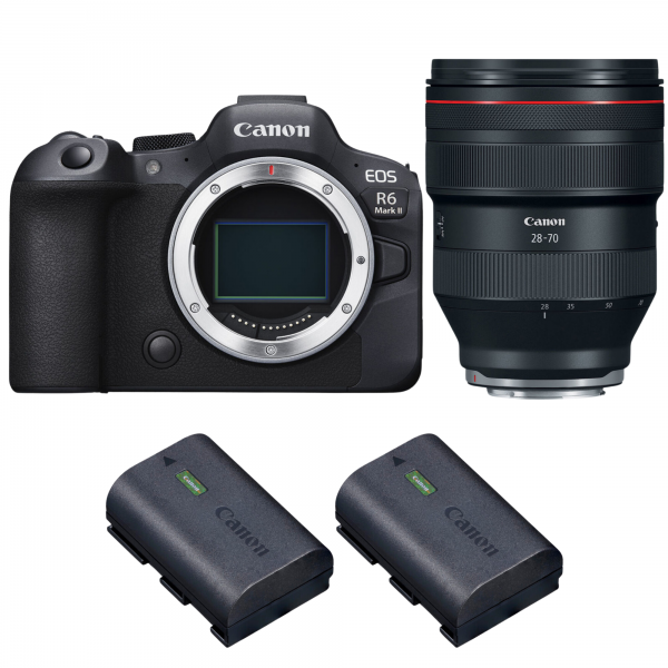 Canon EOS R6 Mark II + RF 28-70mm f/2 L USM + 2 Canon LP-E6NH|MCZ DIRECT