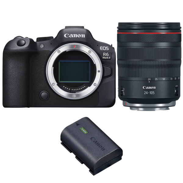 Canon EOS R6 Mark II + RF 24-105mm f/4 L IS USM + 1 Canon LP-E6NH|MCZ DIRECT